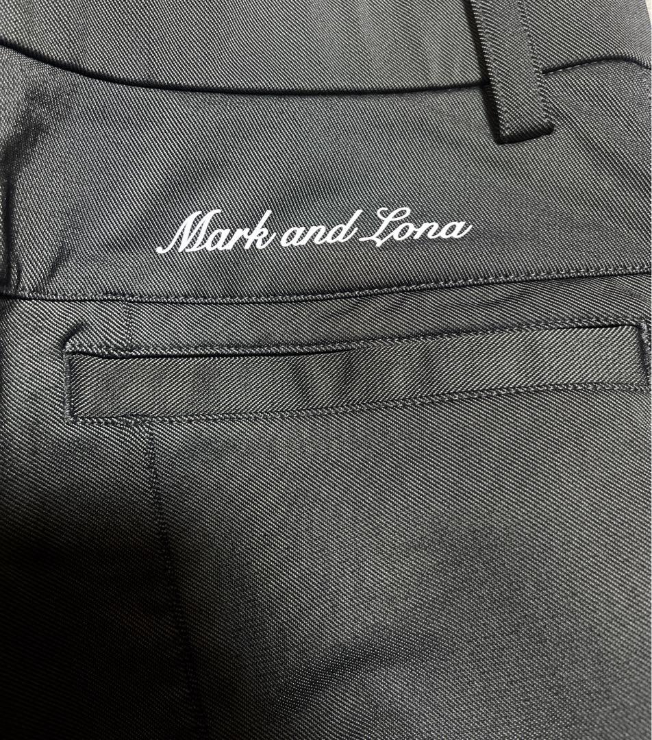 キムタク着用 MARK & LONA メンズパンツ M ブラック スカルロゴ付