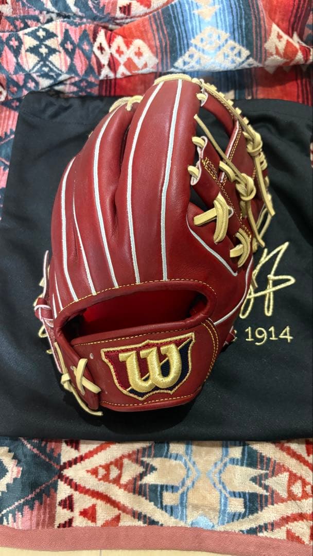硬式用 WILSON STAFF DUAL 内野手用 86型　ブリック　限定