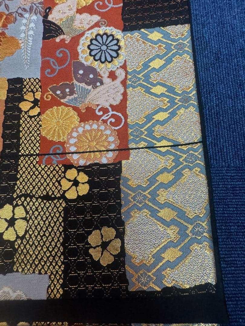 2693袋帯 古代彫金紋 西陣織 金糸　高級上質上品　約440cm 未使用