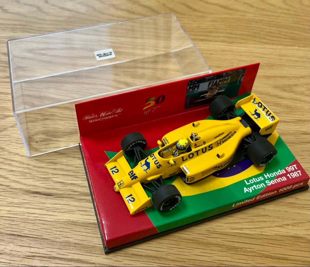 ミニチャンプスF1 ロータスホンダ99T A.セナ 生誕50年限定版 1/43
