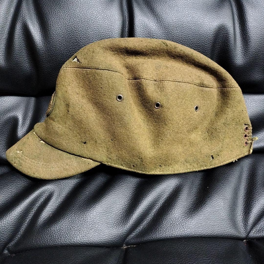 旧日本軍 陸軍 工兵 通信兵 帽子 戦争 アンティーク 戦時中