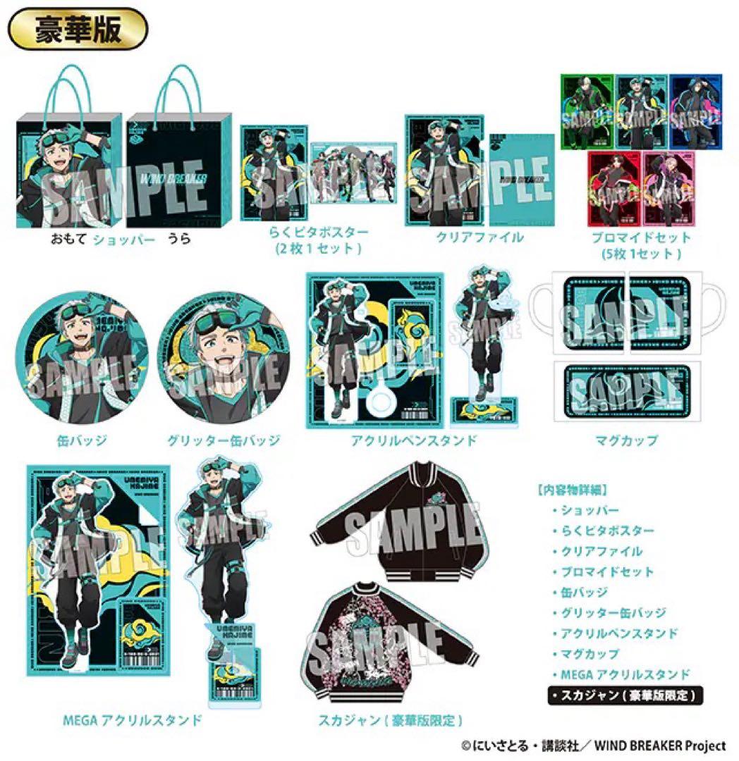 【匿名配送】WIND BREAKER ハッピーバッグ 豪華版 梅宮 抜け無し