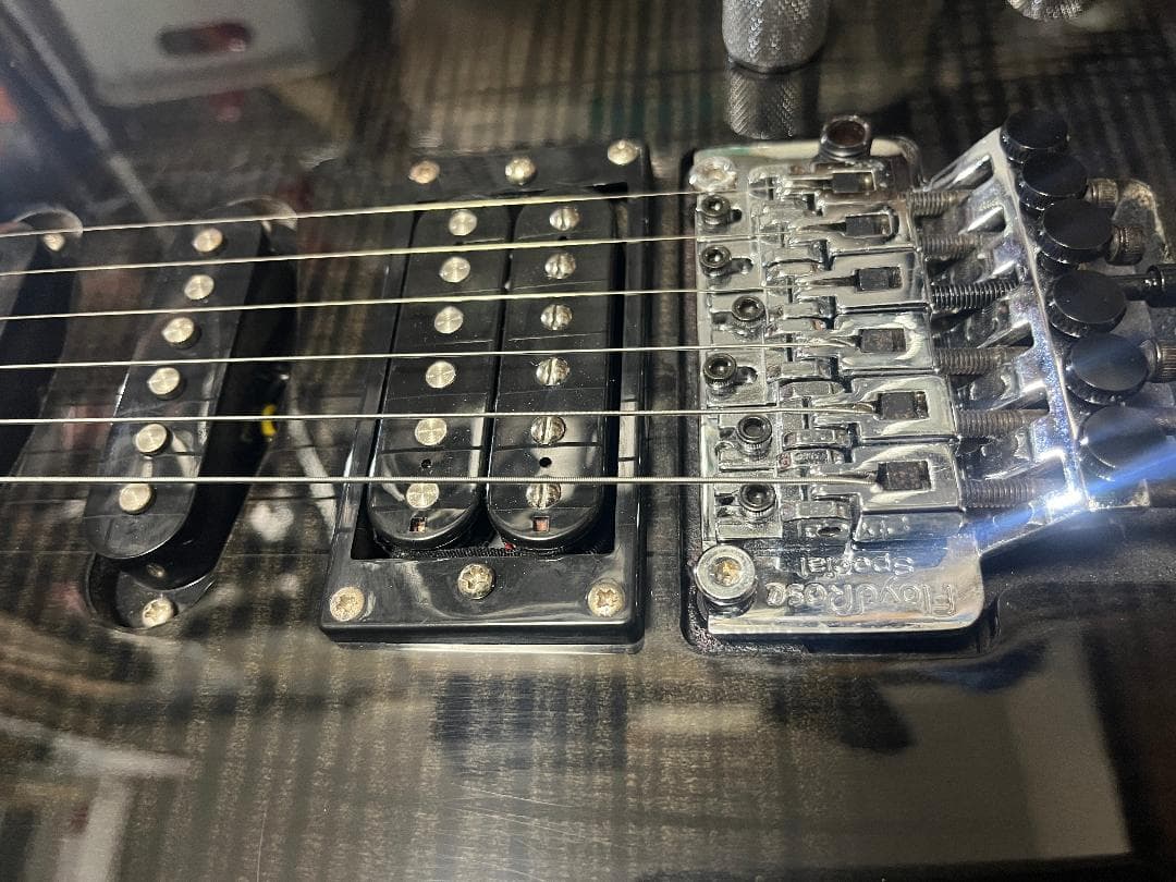 s*n様 Washburn RX25 虎目　シースルーブラック　Floyd Ro