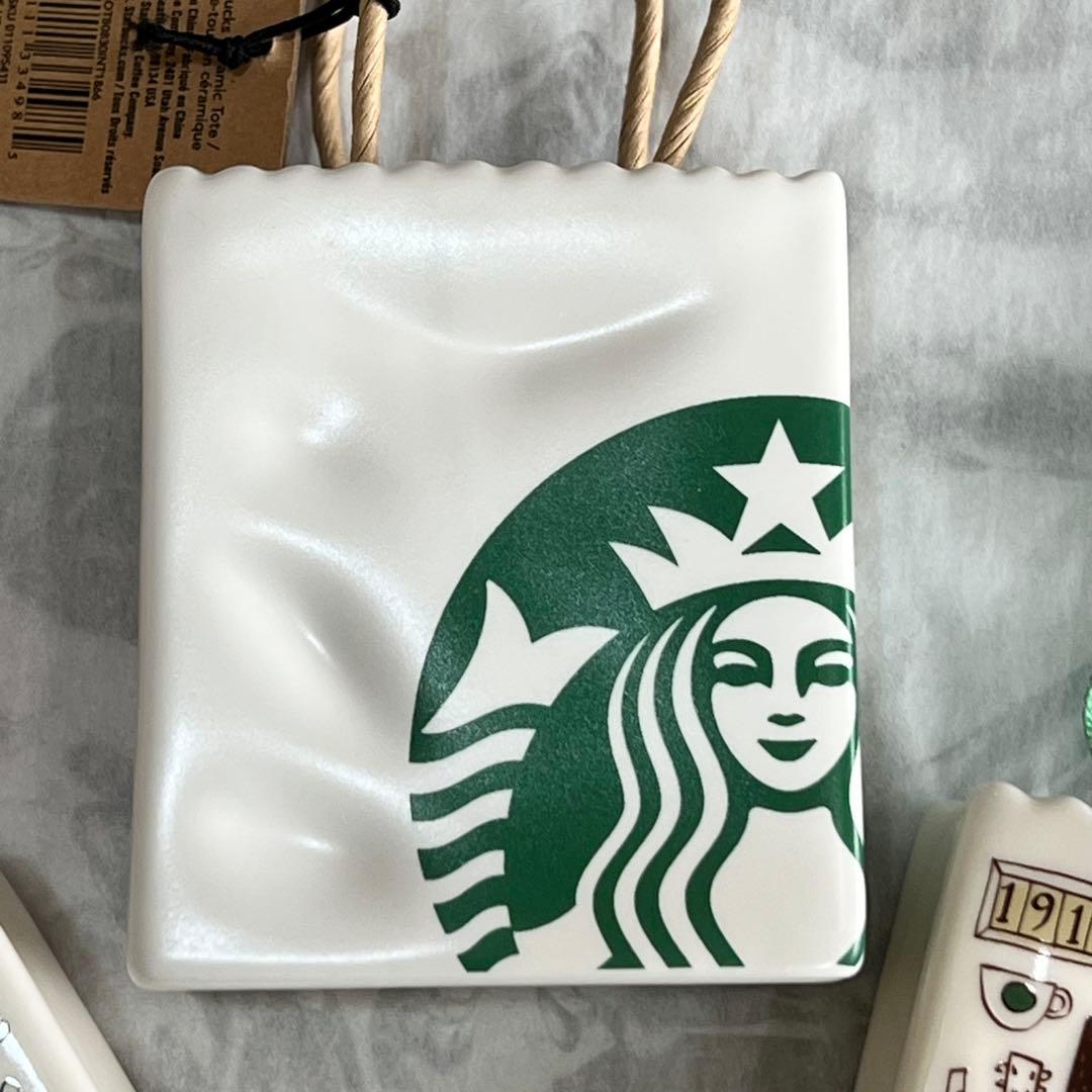 日本未発売　3個セット　スターバックス ショッパー　オーナメント　陶器