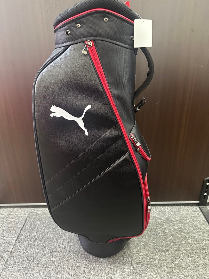 新品未使用！PUMA ゴルフバッグ 9インチ ブラック/レッド