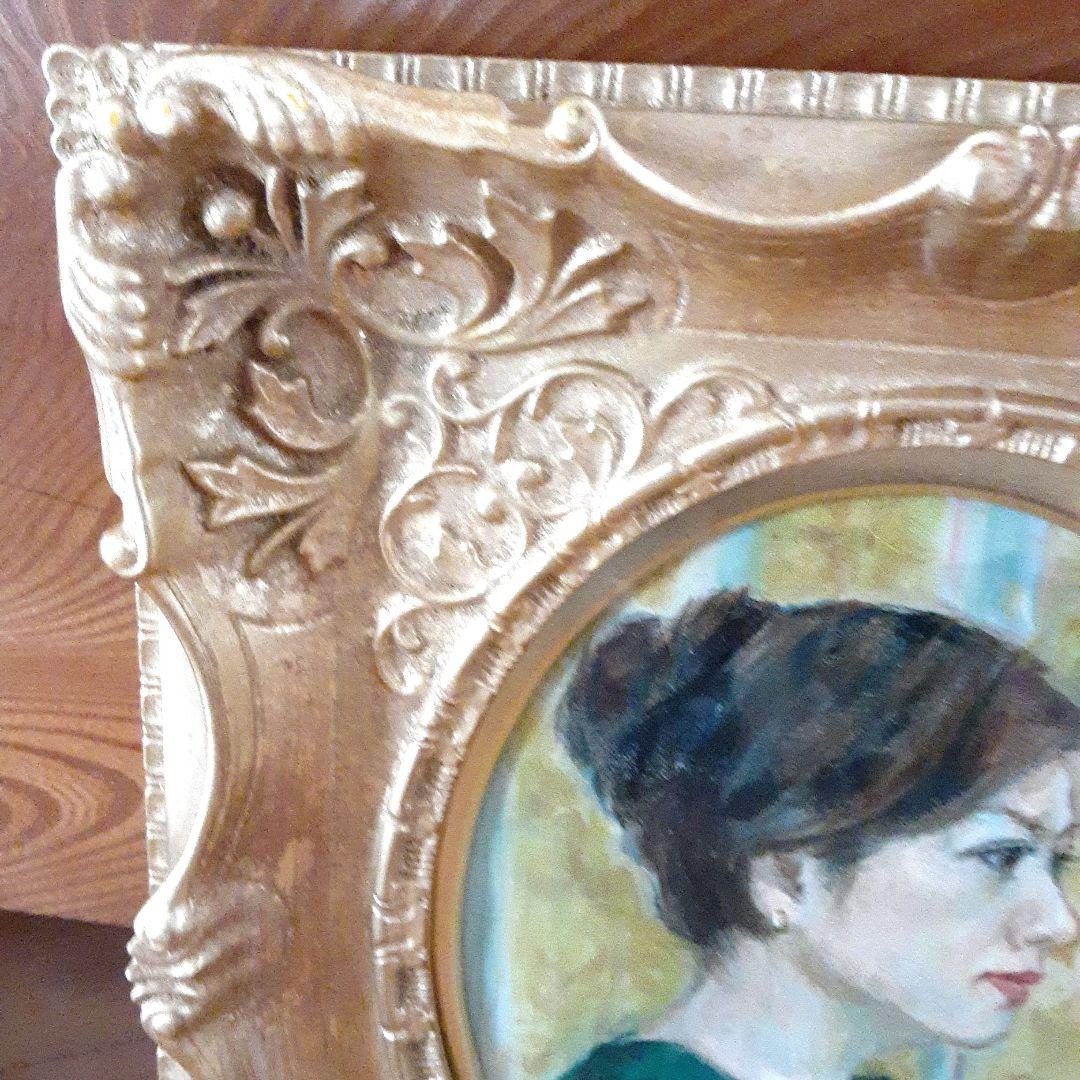 絵画　油彩　西本親雄　サリーの女 S