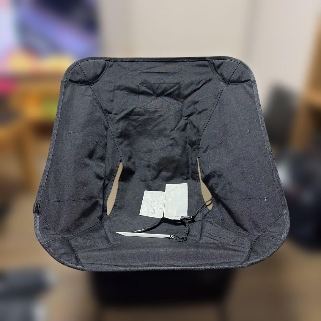 値下げ　ヘリノックス　タクティカルチェア　 L ブラック　チェアアンカー付き