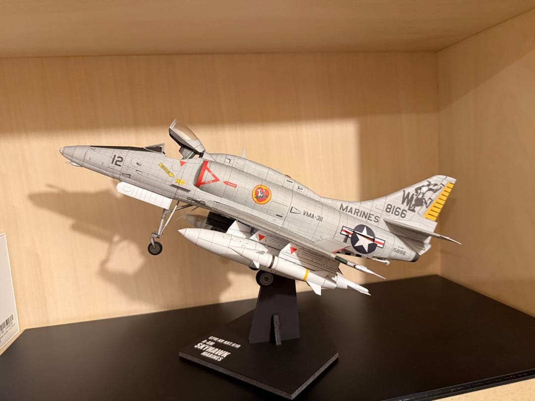 「ヌイダタカシの動画」製作GPM A4M SKYHAWK ペーパークラフト完成品