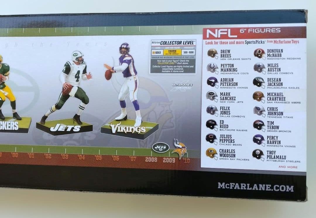 (バリアント)マクファーレンNFL ブレット・ファーブ フィギュア 4Pack