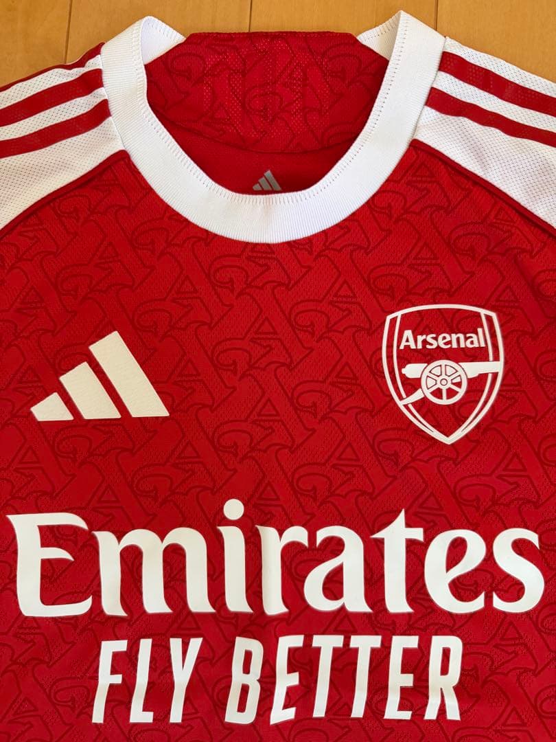 アーセナル Adidas シャツ レッド/ホワイト