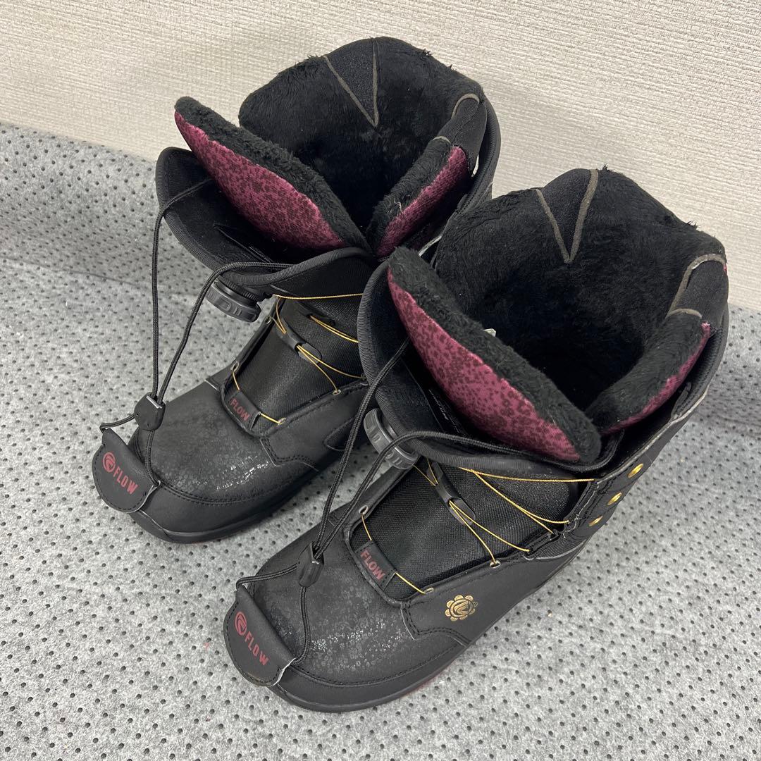 5回使用 24.5cm FLOW ONYX BOA スノーボード ブーツ