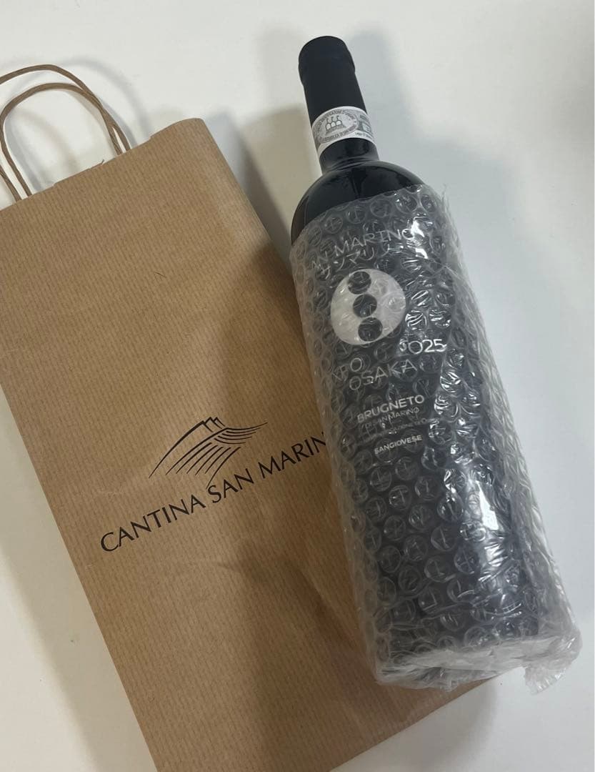 大阪関西万博　サンマリノ共和国　ワイン　EXPO 2025 OSAKA ラベル