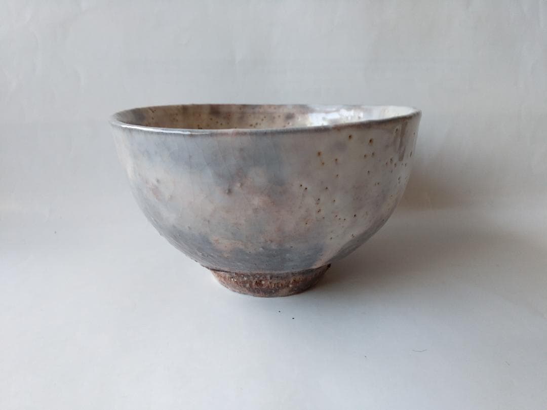 萩焼 茶碗 十二代 大和萬山 作 萩焼 共箱 共布 茶道具 抹茶碗 新品 未使用