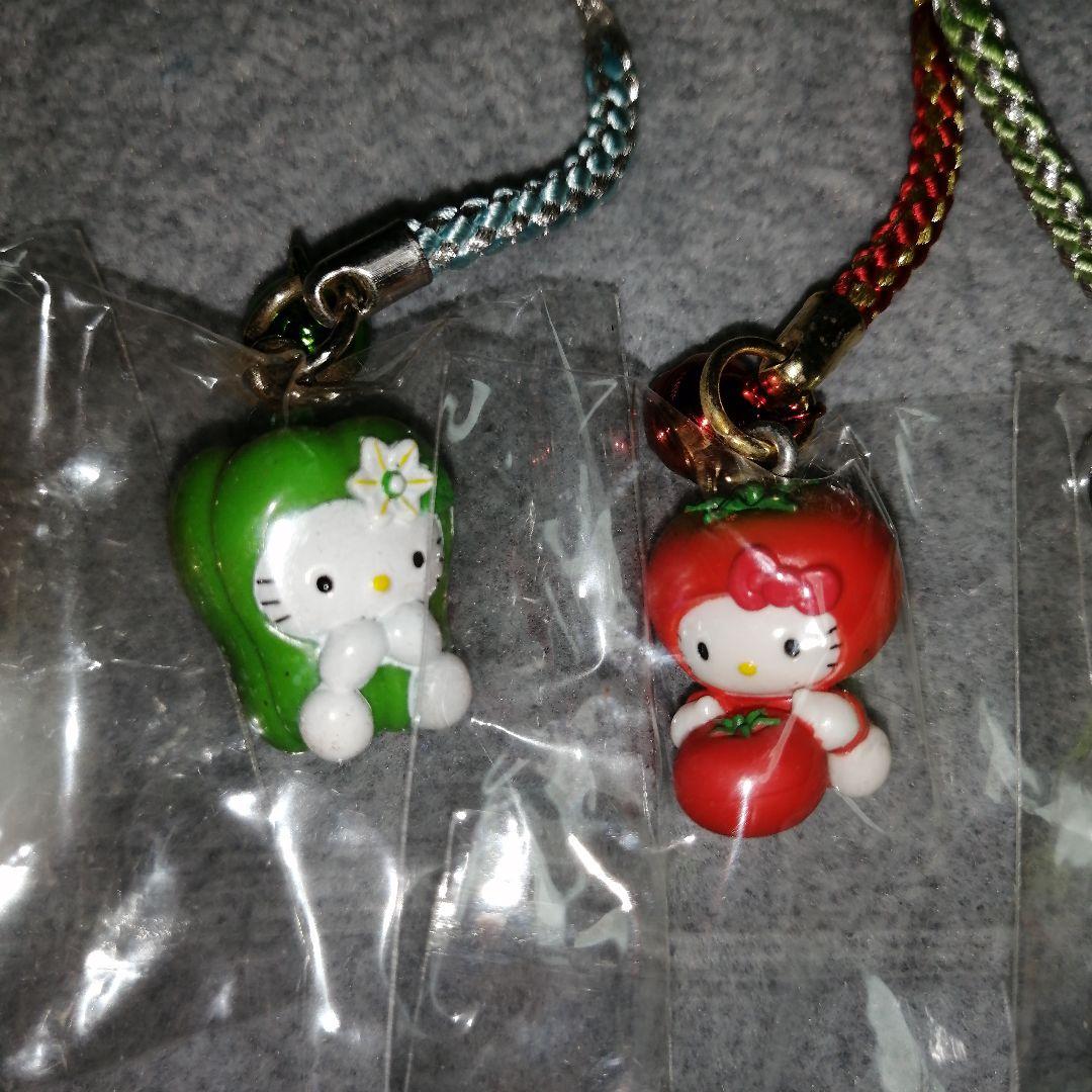 ハローキティ　根付け　夏野菜バージョン　5種