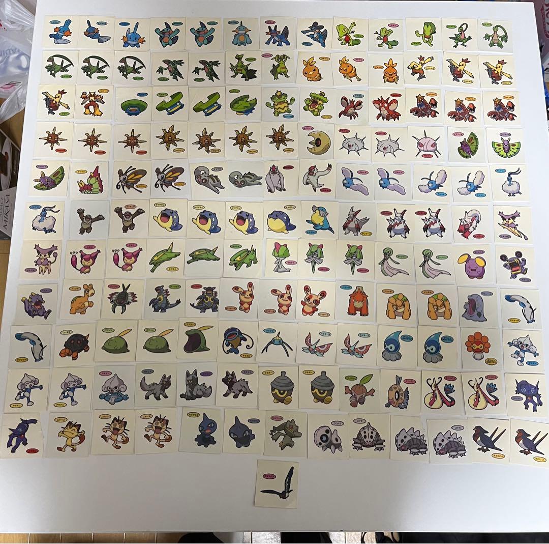 ポケモンパン デコキャラシール 450枚以上　ファイル付き