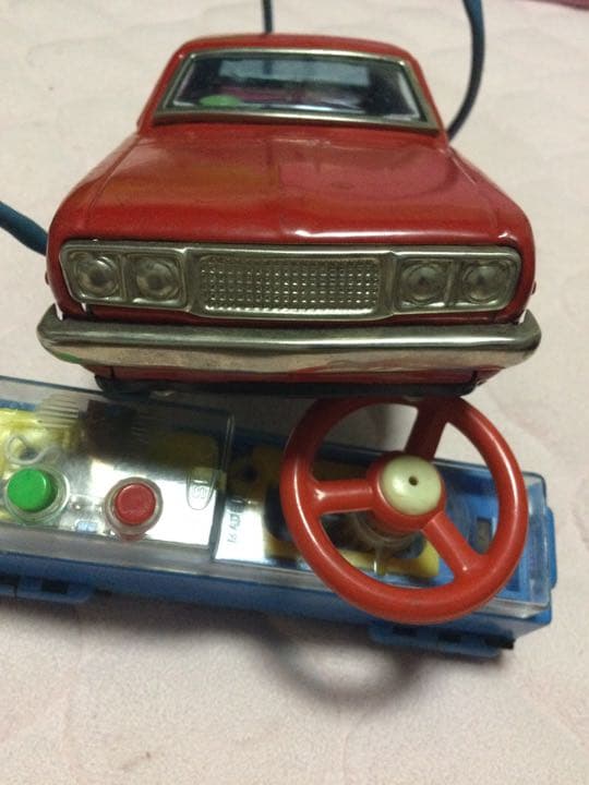 貴重！当時物！ブリキ　赤い車！昭和レトロ