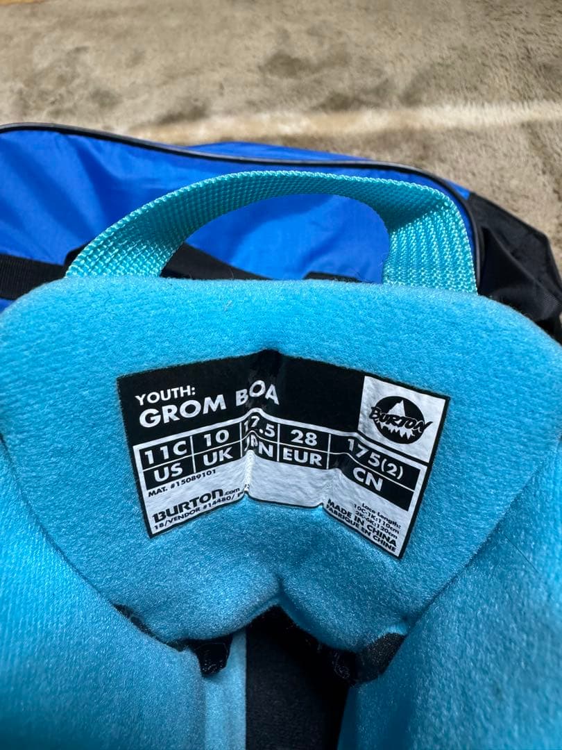 GROM BOA BURTON バートン キッズ　ボア　ブーツ 17.5