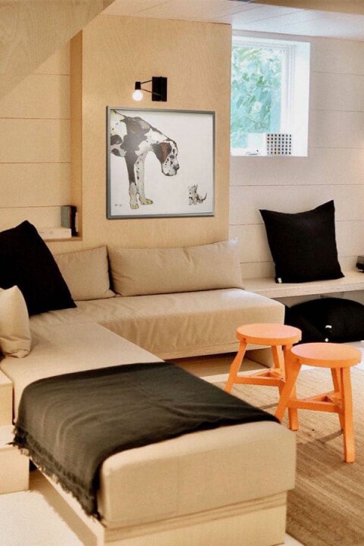 犬と猫　絵画 オイルペイントアート ベストフレンド (L) 油絵　犬と猫