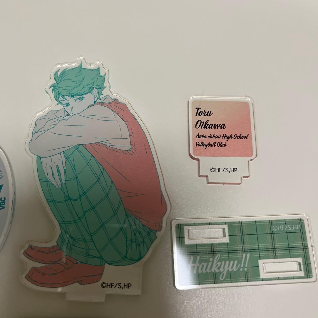 ハイキュー!! セブンネット限定 スクエア缶バッジ 及川徹 アクリルスタンド
