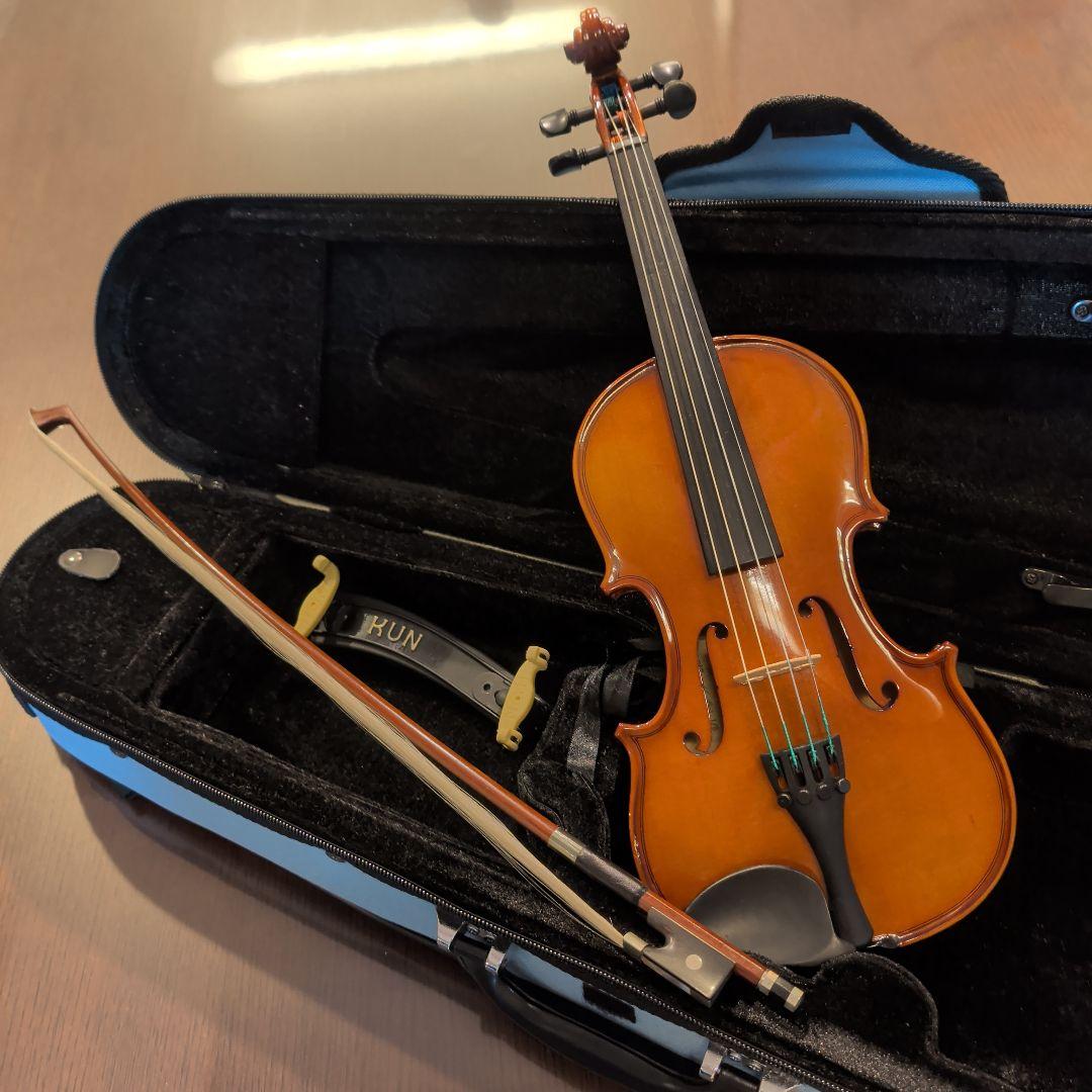カルロジョルダーノ 1/8バイオリン本体・水色ケース付き