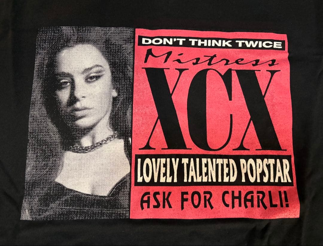 未使用新品 Charli XCXチャーリーXCX オフィシャルTシャツXXL