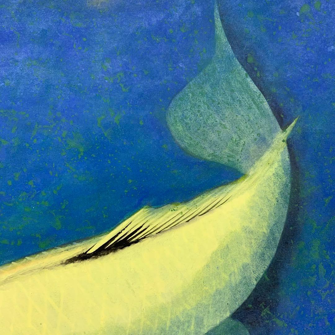 掛軸　薫　双鯉　太巻仕立て