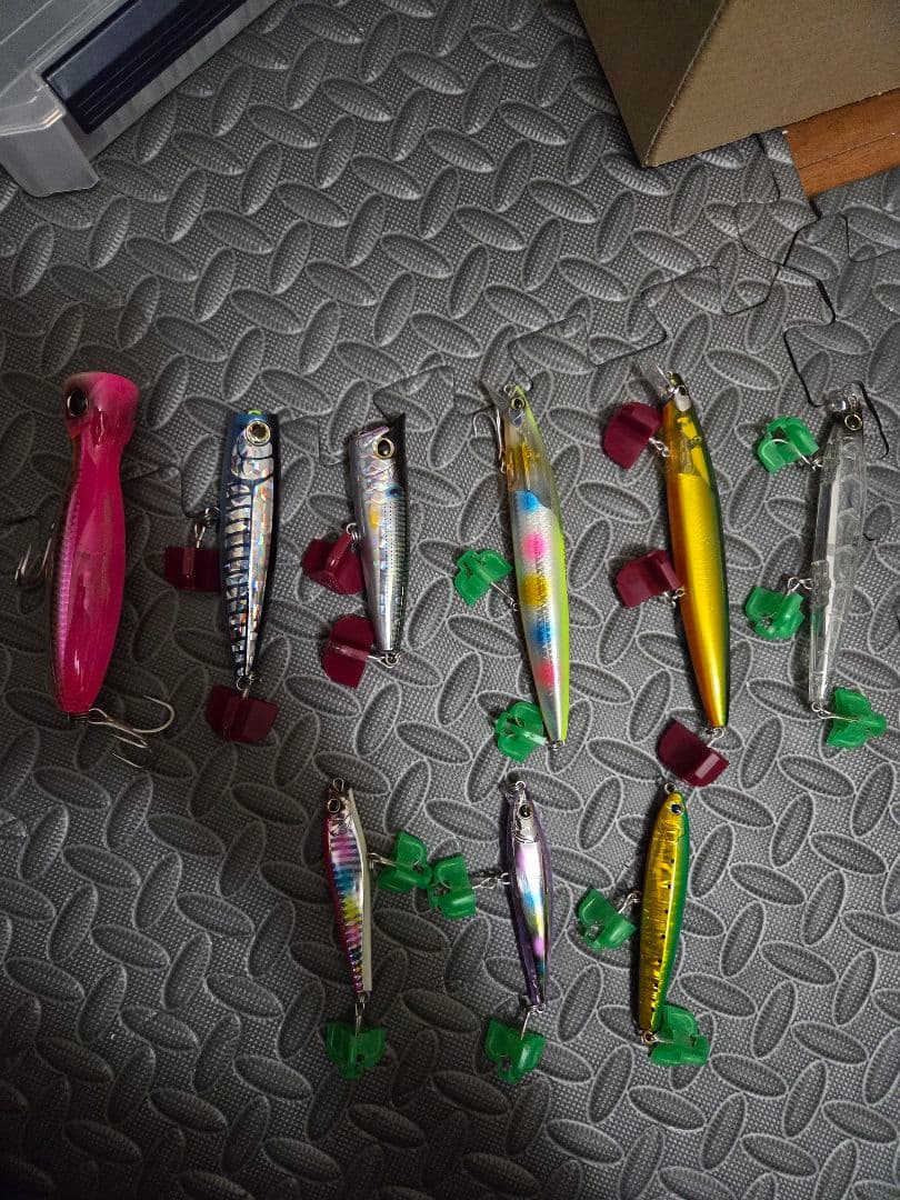 ミノー　プラグ　セット　９セット　ケース付き