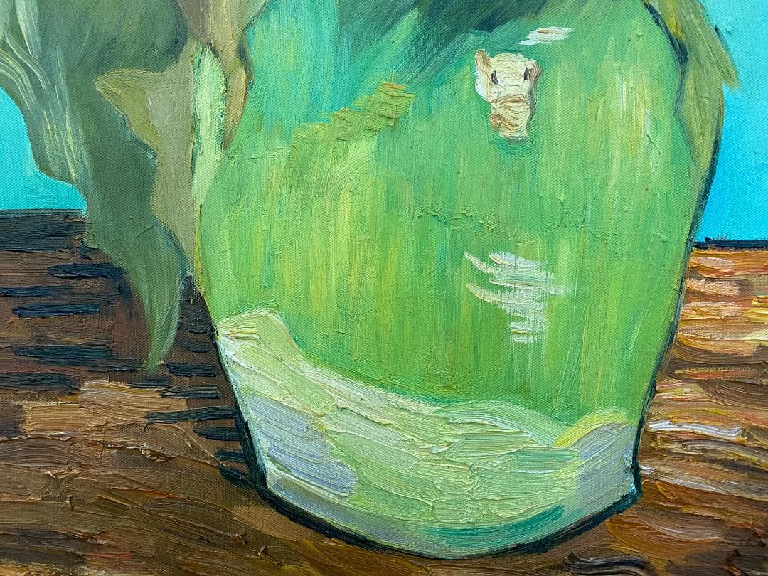 フィンセント・ファン・ゴッホ『ひまわり』複製画　手描き　摸写⑤ F25