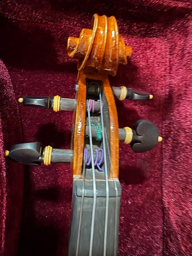 バイオリン ノーラベル 4/4サイズ 虎杢 一枚板