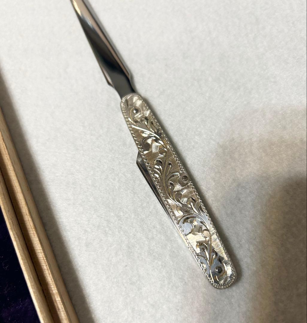 日産自動車株式会社 粗品 東京三越 ペーパーナイフ 柄部分Silver製