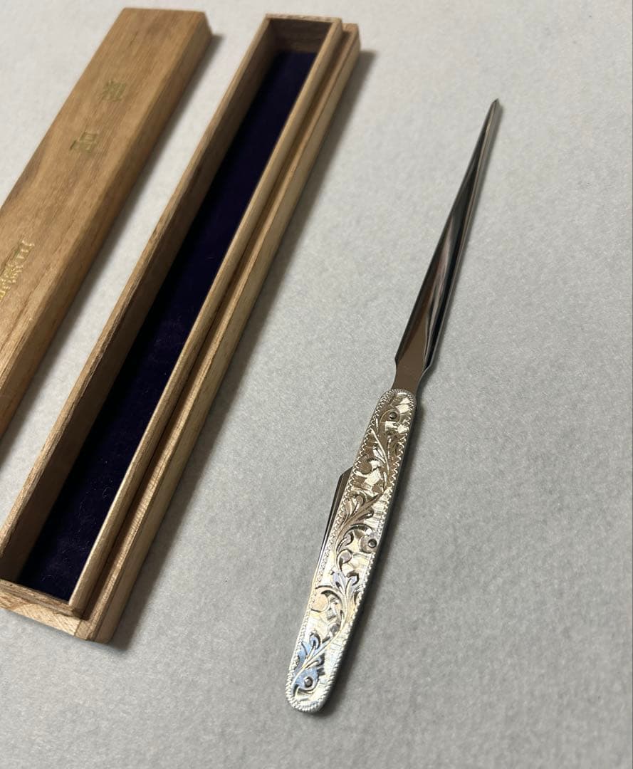 日産自動車株式会社 粗品 東京三越 ペーパーナイフ 柄部分Silver製