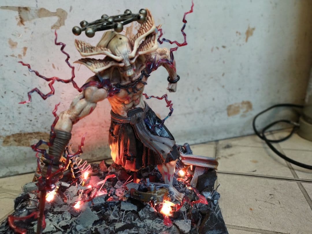 改修リペイント　八握剣異戎神将　摩虎羅　フィギュア　呪術廻戦≡（モジュロ）LED