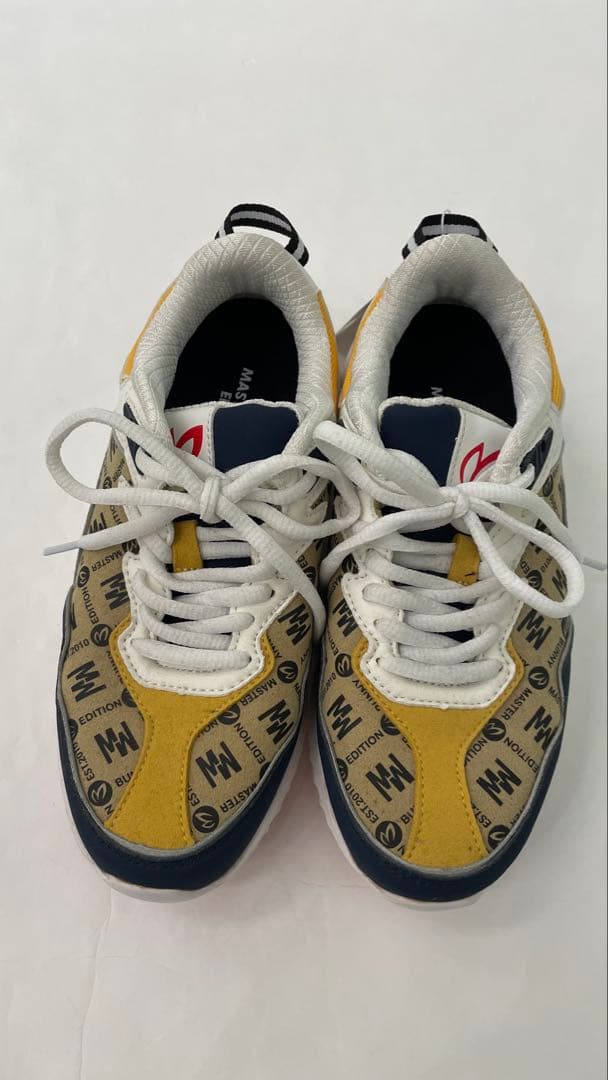 値下げマスターバニー ゴルフシューズ 23.0 イエロー/ネイビー