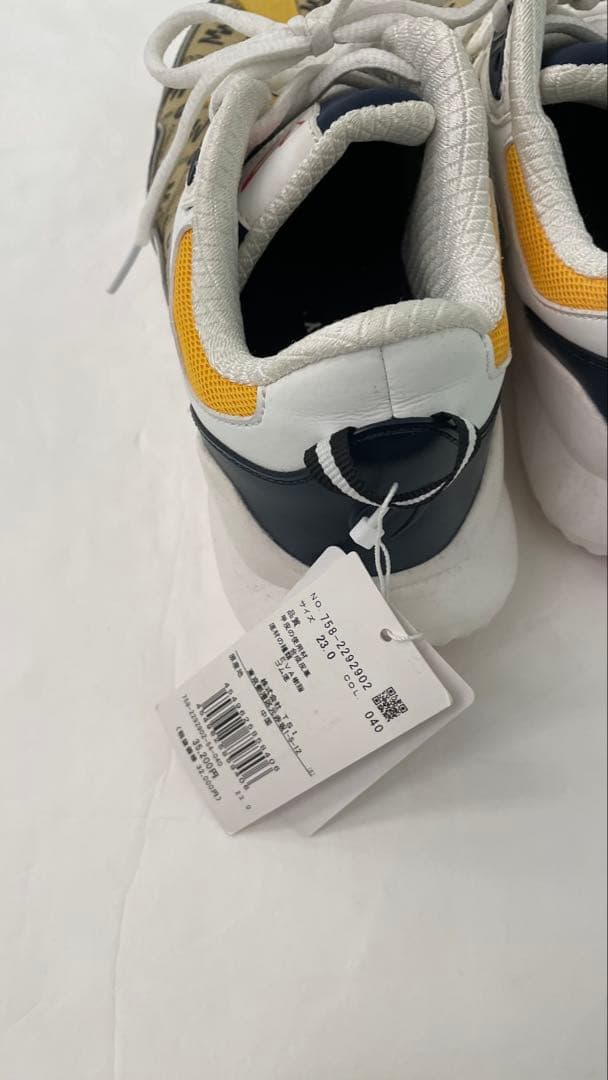 値下げマスターバニー ゴルフシューズ 23.0 イエロー/ネイビー