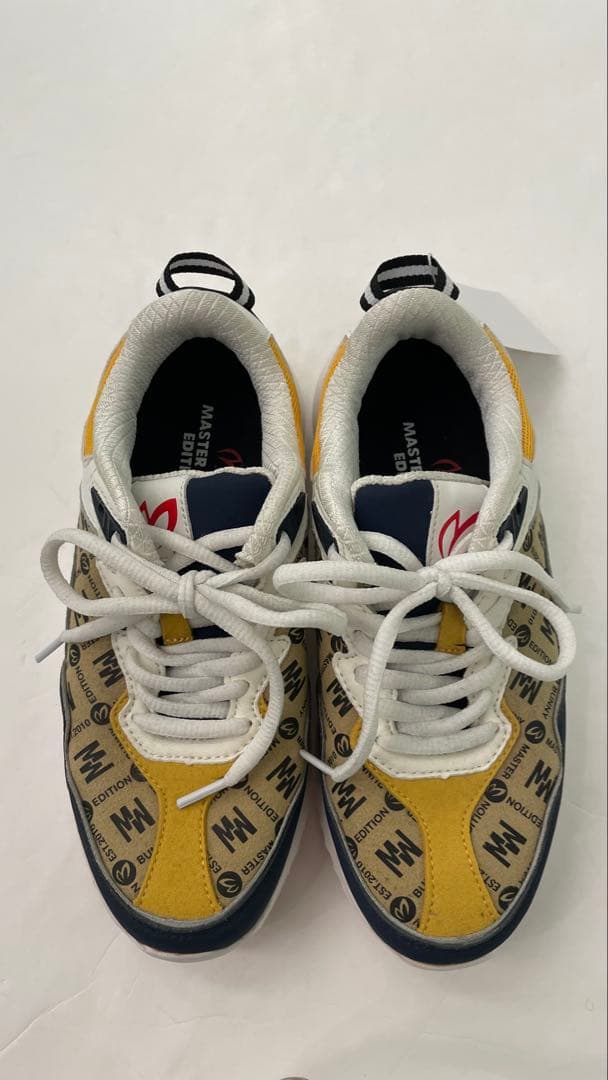 値下げマスターバニー ゴルフシューズ 23.0 イエロー/ネイビー