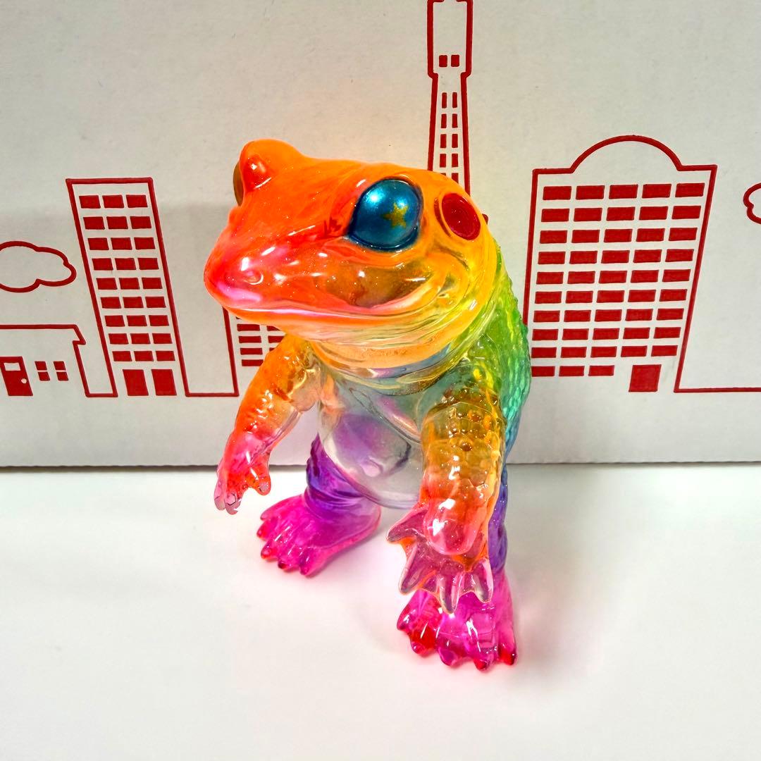 ソフビ ケロンガ クリア レインボー カスタム ペインターネット