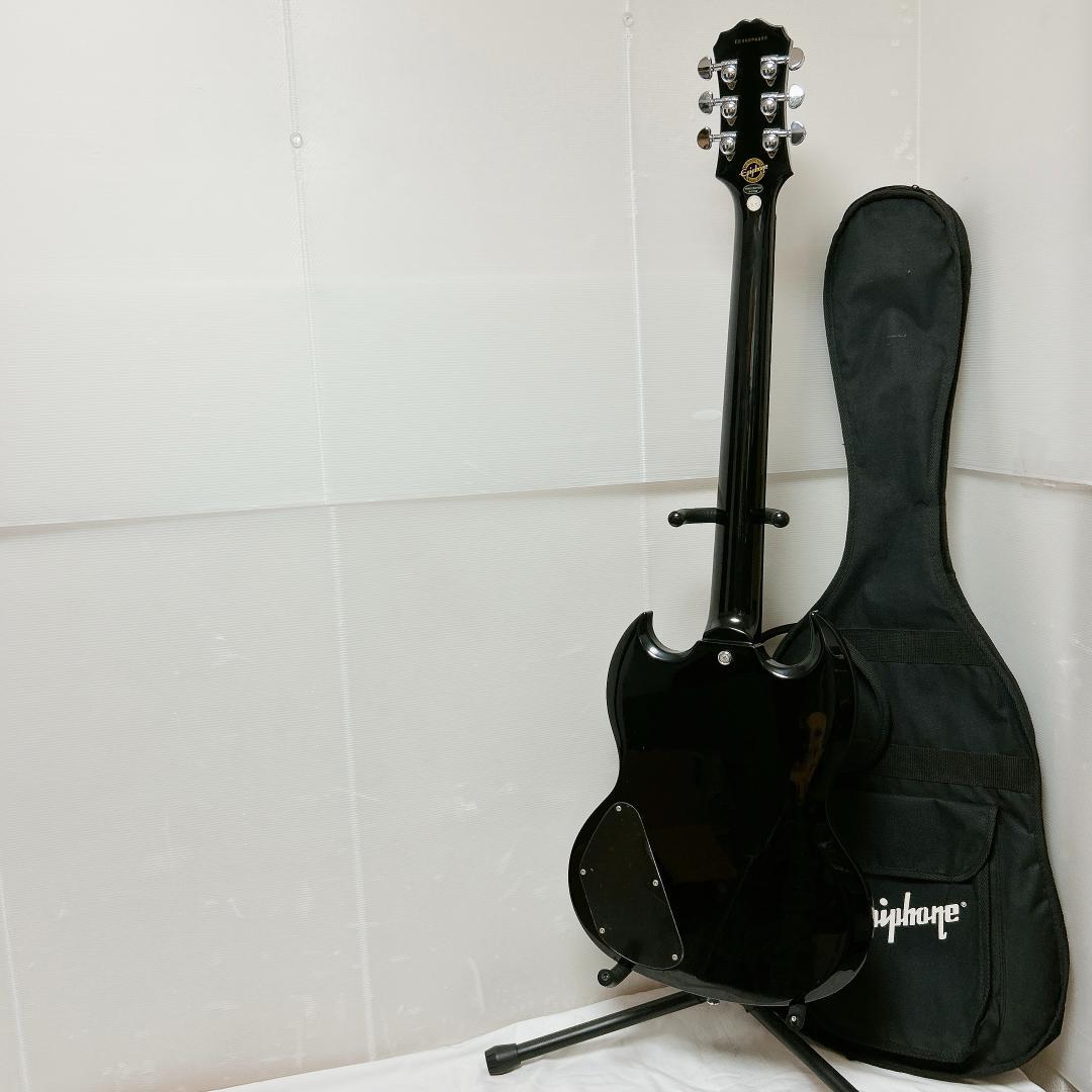 美品 Epiphone エピフォン SG Standard ブラック 黒 ケース