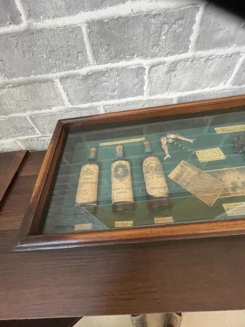 ★値下★壁掛け インテリア アンティーク ヴィンテージ 額 つり金具付き