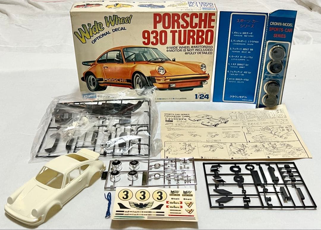 【稀少品】Crown 1/24スケール PORSCHE 930 TURBO