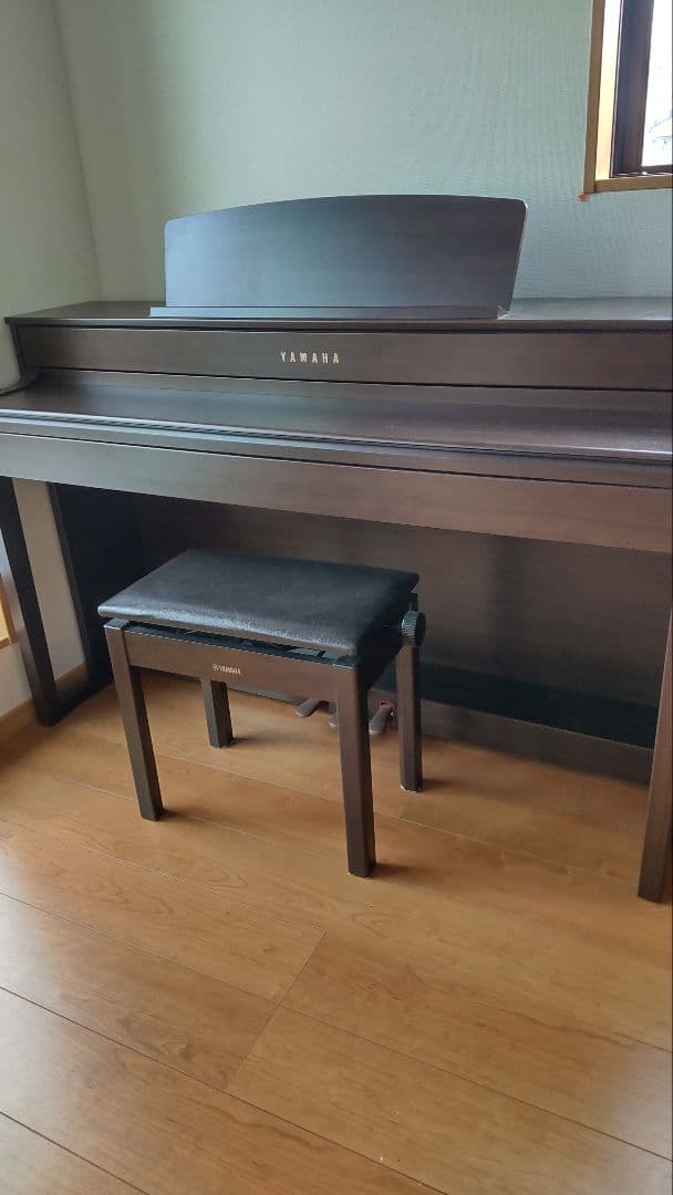 YAMAHA 電子ピアノ ダークブラウン 椅子付き