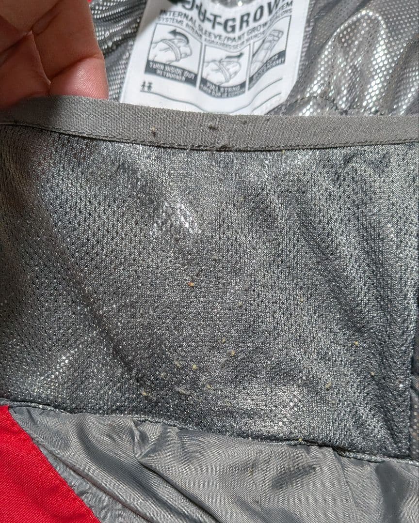 Columbia 子ども用 スノーウエア 赤/グレー スノーパンツ2枚付き