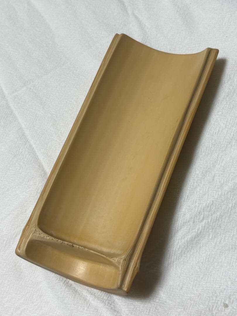 009玉竹、竹工芸、彫刻、茶則、茶道具、茶器、煎茶、清供、文人、茶合、仙媒