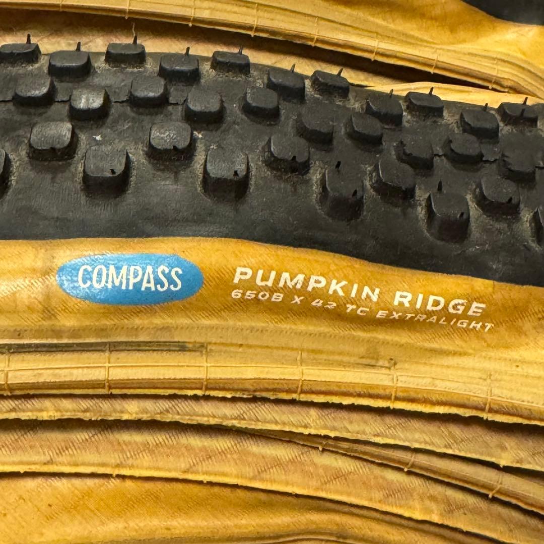 COMPASS PUMPKIN RIDGE 650B x 42チューブラータイヤ