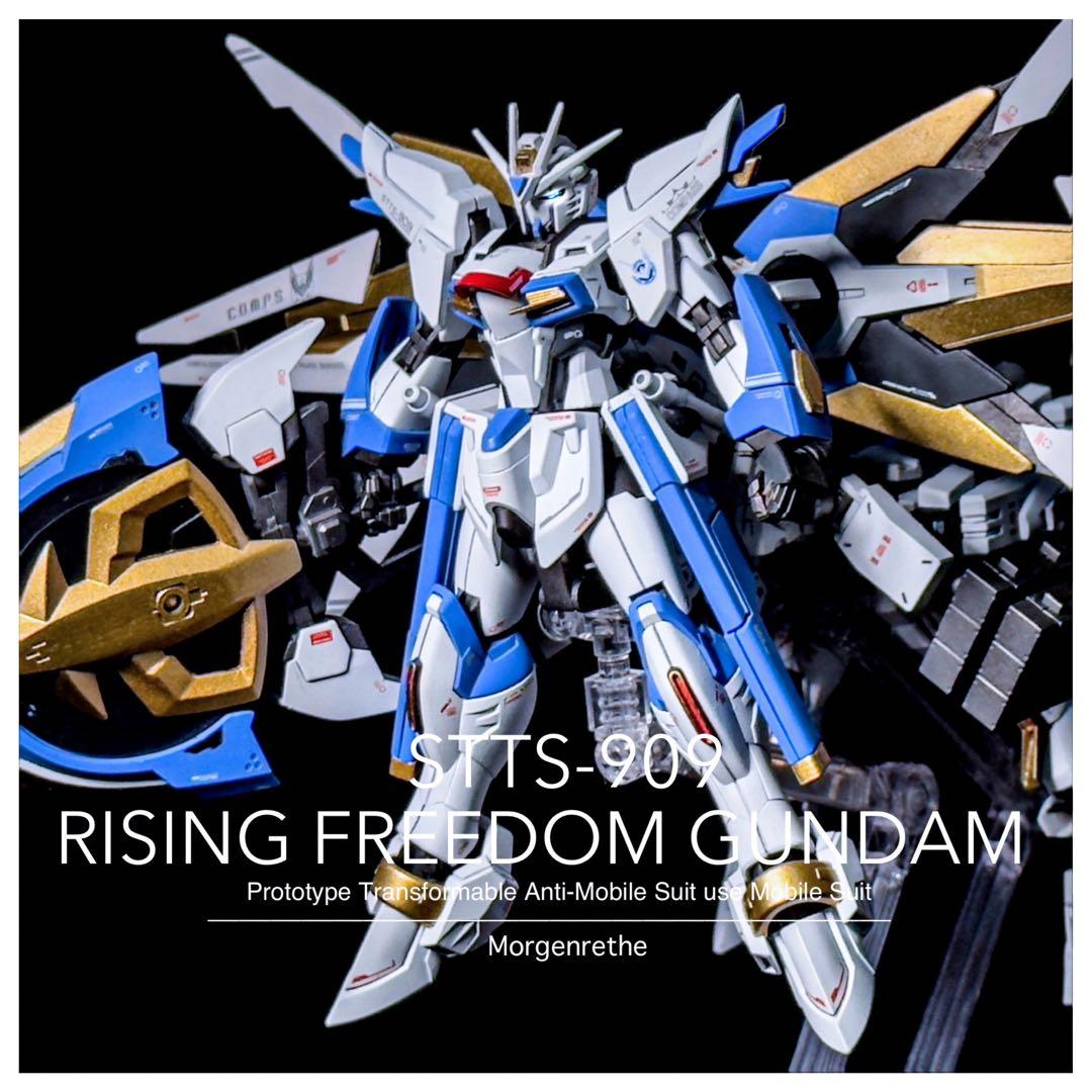 HG 1/144 ライジングフリーダムガンダム ミキシング 塗装済み完成品