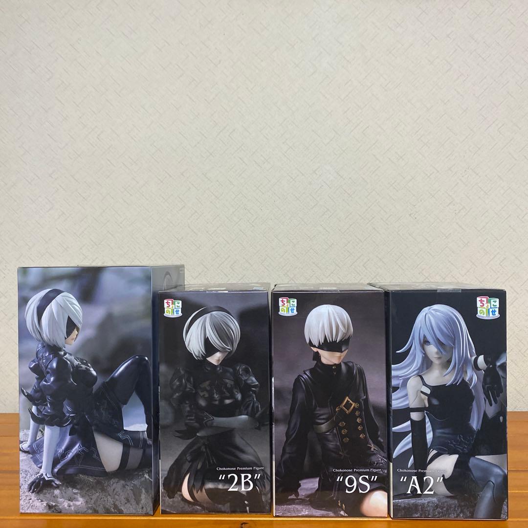 ニアオートマタ ぬースト2B ちょこのせプレミアムフィギュア 2B&9S&A2
