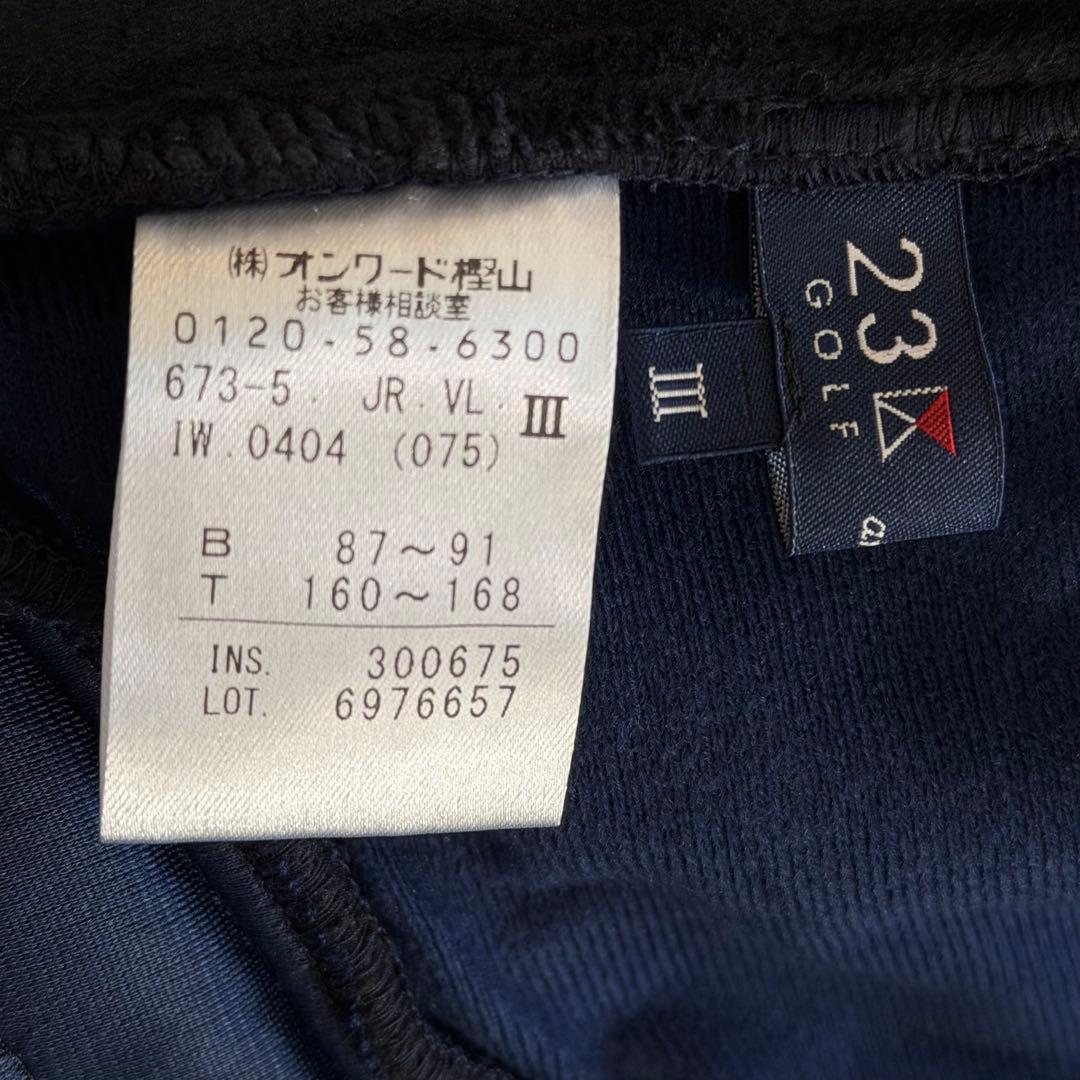 23区GOLF　アウター　フード　ボアライナー　ストレッチ　撥水　防風　タグ付き