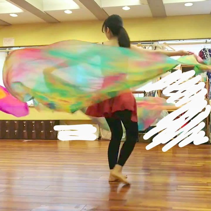 ベリーダンス シルク ダブルベール ラウンド