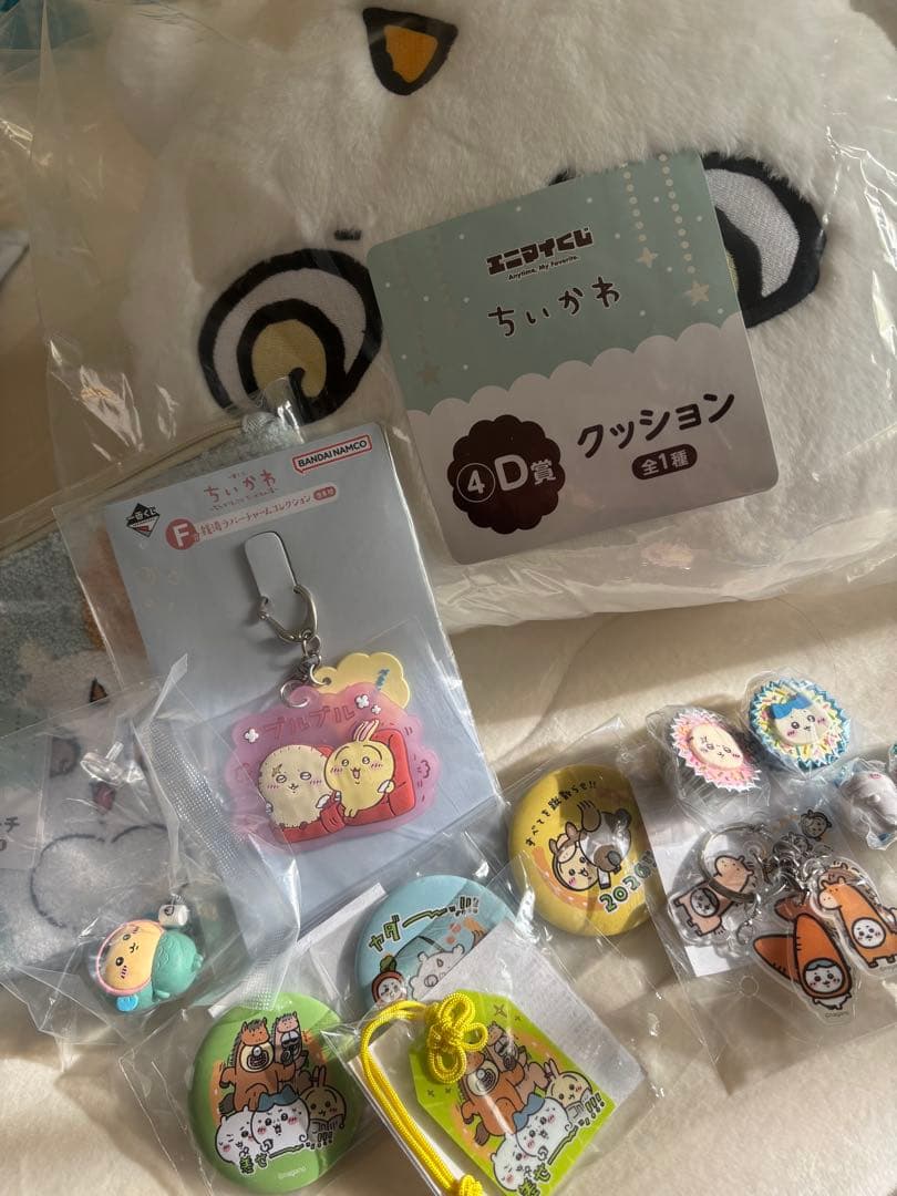 コンバースちいかわ黒1種　ちいかわ　エニマイくじ　その他キーホルダー類