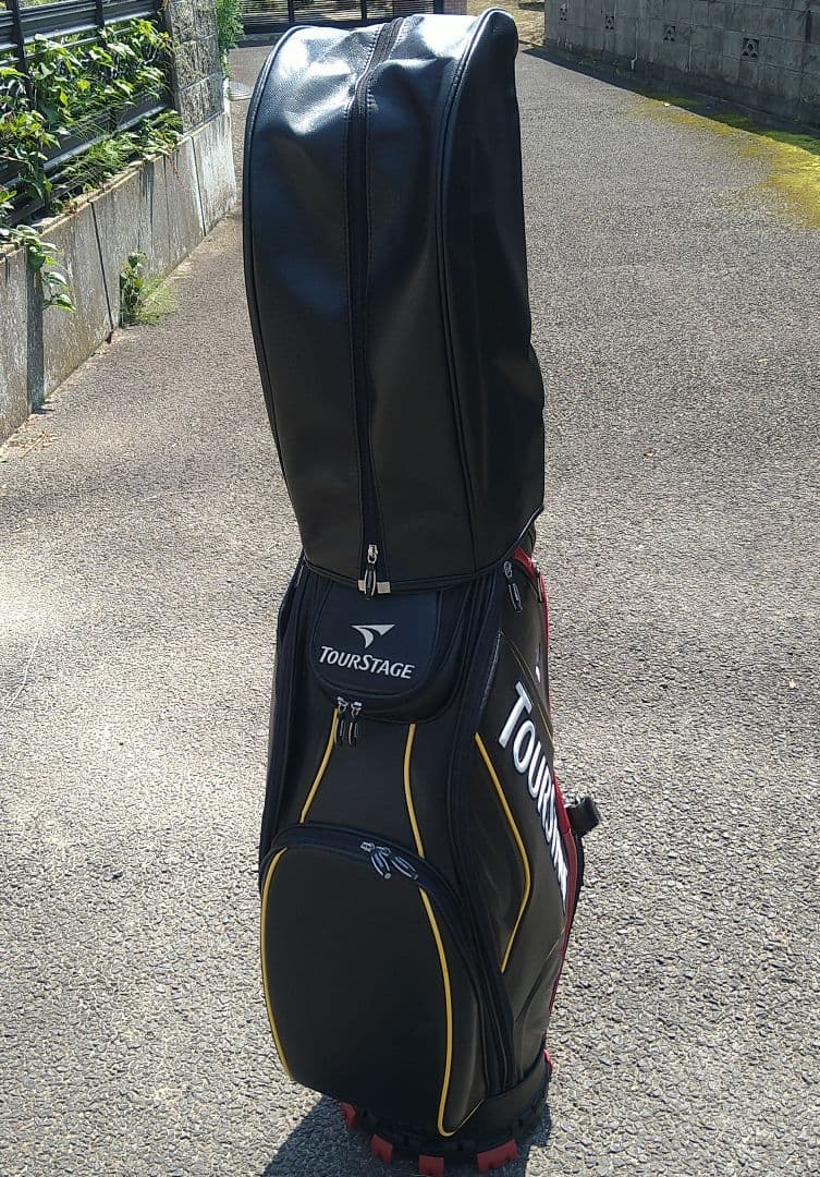 【格安】訳アリ　新品　TOURSTAGE キャディバッグ 防水カバー付き