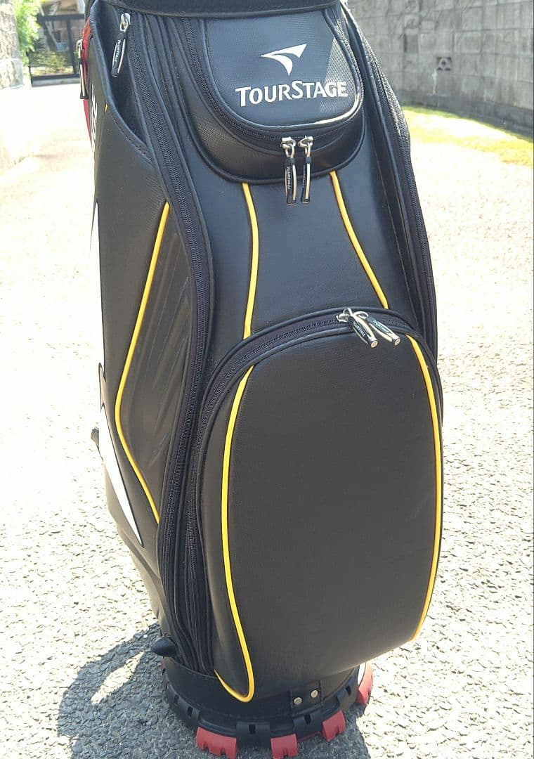 【格安】訳アリ　新品　TOURSTAGE キャディバッグ 防水カバー付き
